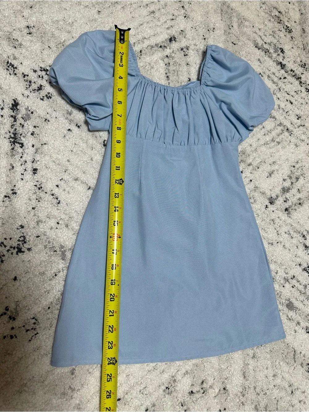 GB Big Girls Puff-Sleeve Empire Waist Dress Size 6